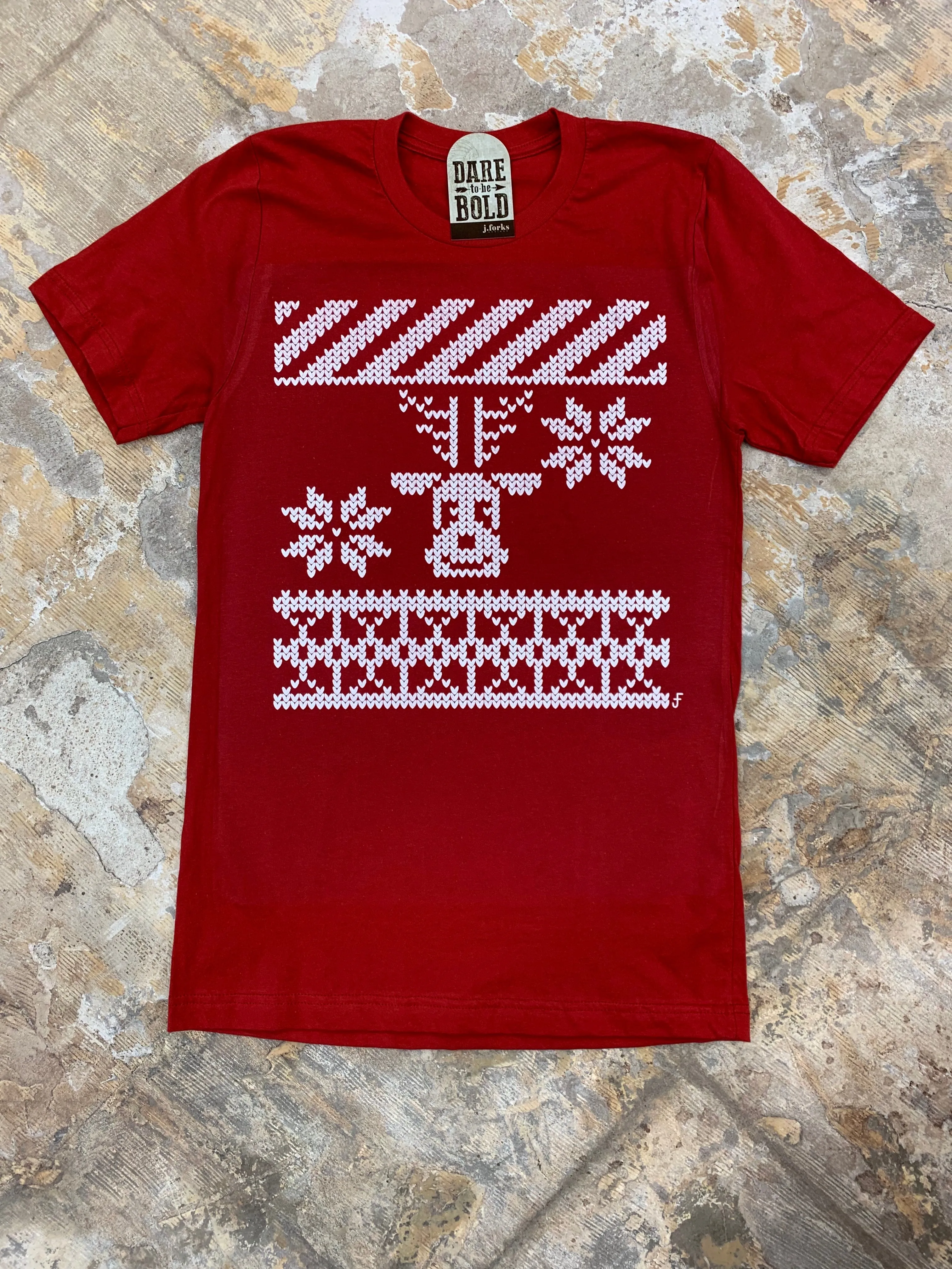 1450 Christmas Sweater Reindeer Tee