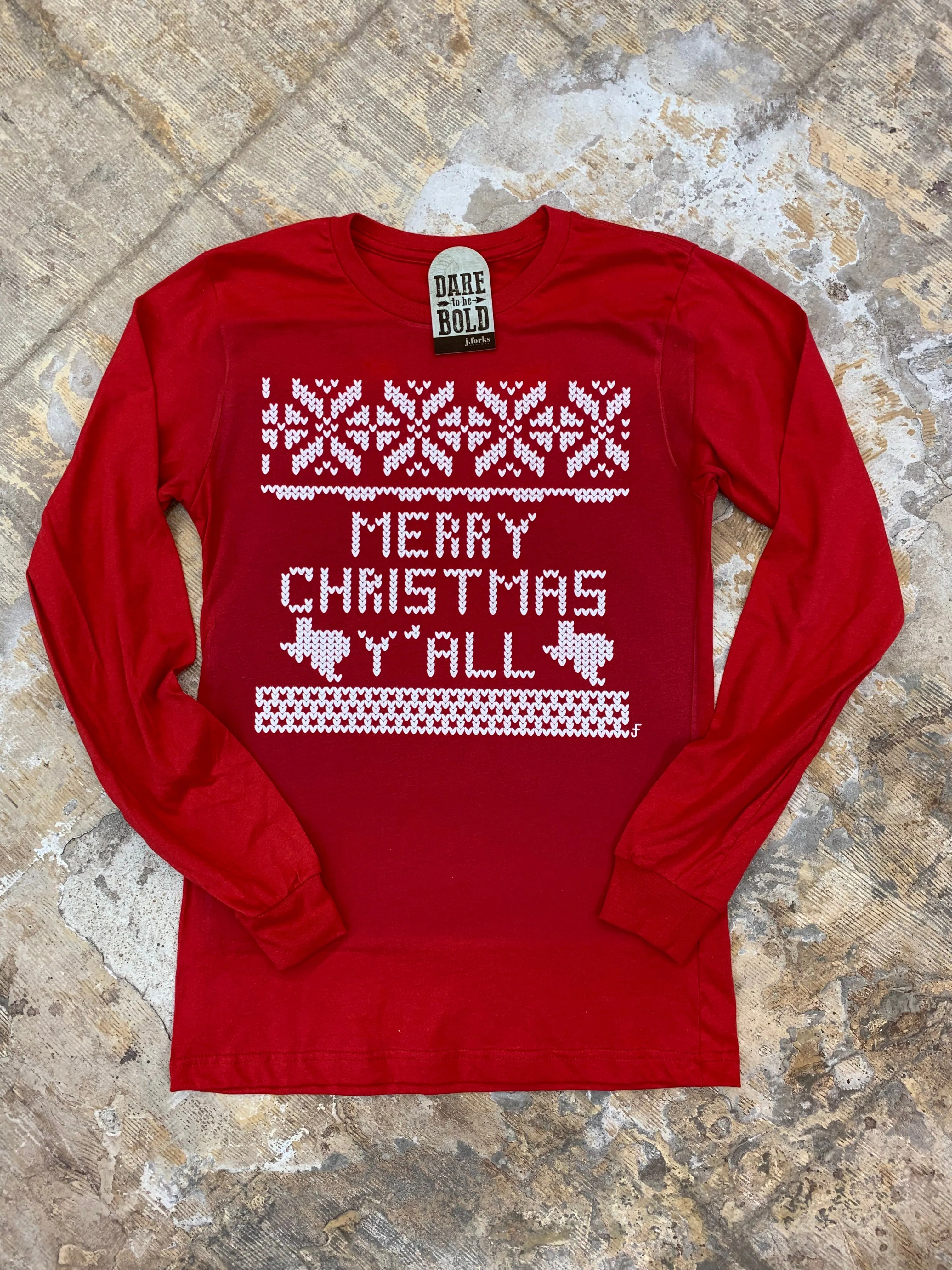 1451 Christmas Sweater Y'all Tee
