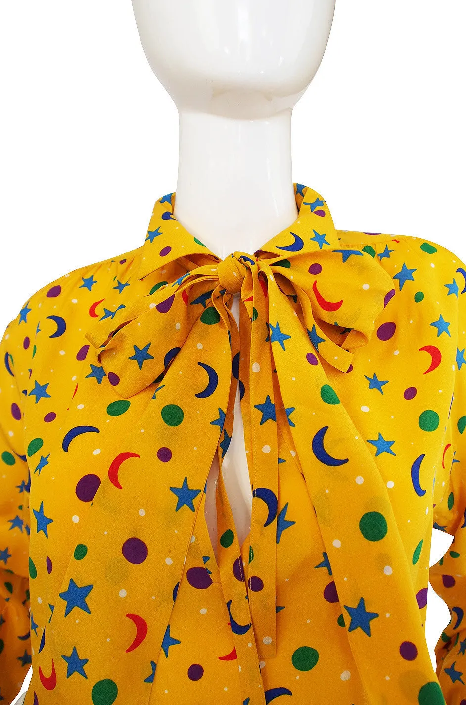 1979 Stars & Moons YSL Silk Shirt