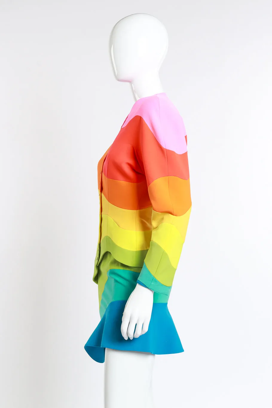 1990 S/S 'Arc En Ciel' Rainbow Jacket & Skirt Suit