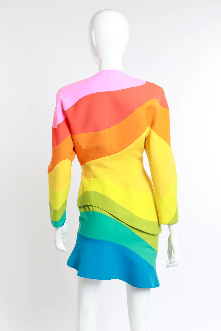 1990 S/S 'Arc En Ciel' Rainbow Jacket & Skirt Suit