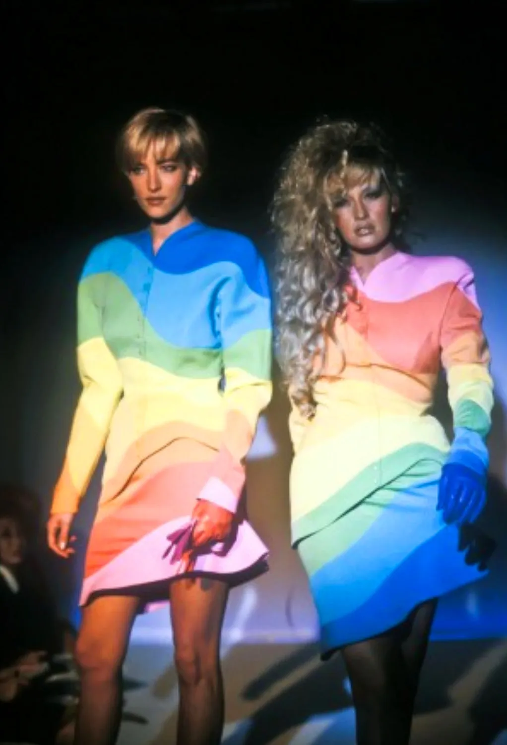 1990 S/S 'Arc En Ciel' Rainbow Jacket & Skirt Suit