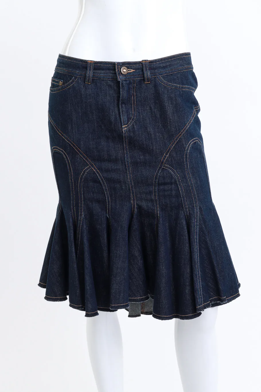 2004 S/S "Deliverance" Trumpet Denim Skirt