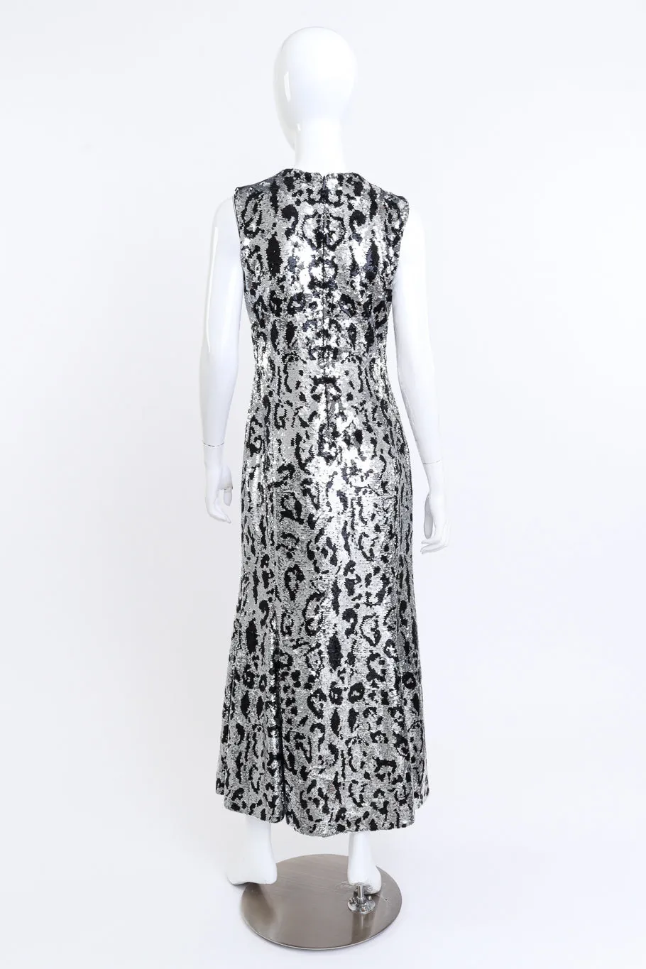 2016 Resort Collection Snow Leopard Sequin Gown