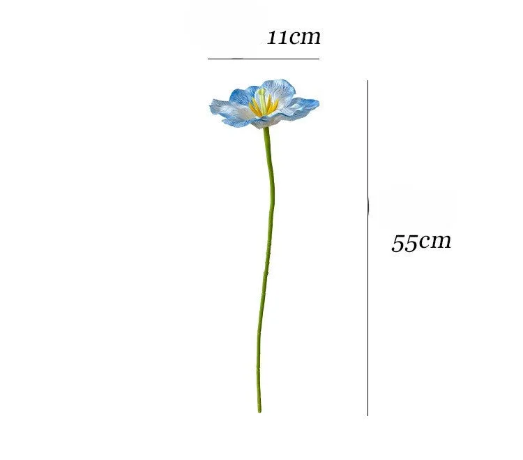 3D Printed Single Open Petal Artificial Flower