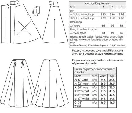 #5008    1950s PB&J Skirt