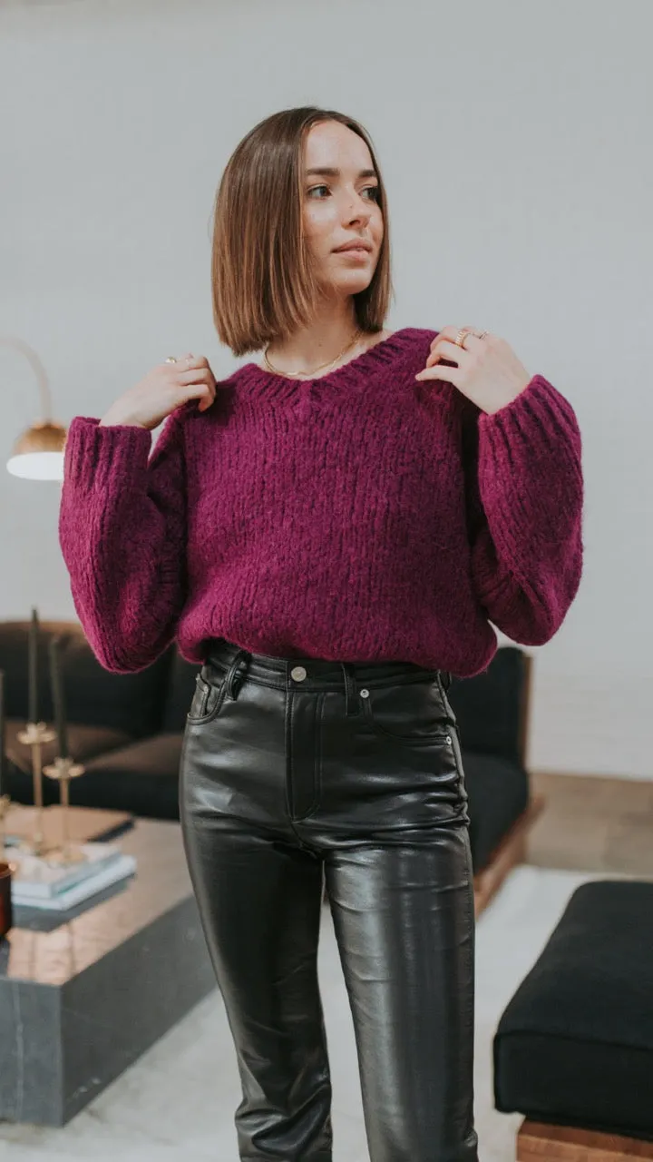50s V Neck Pullover