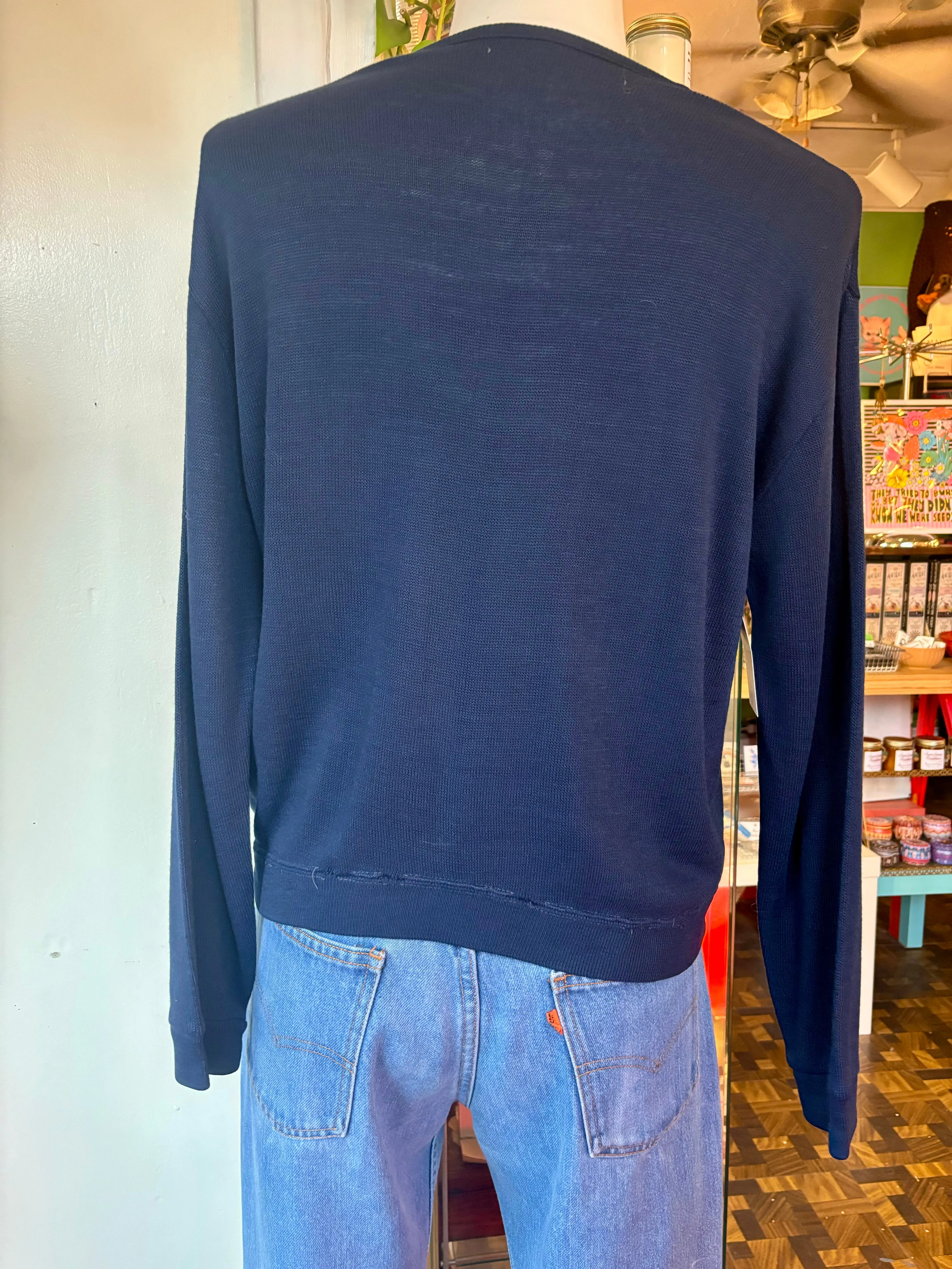50s/60s Elwood Panthers v-neck sweater