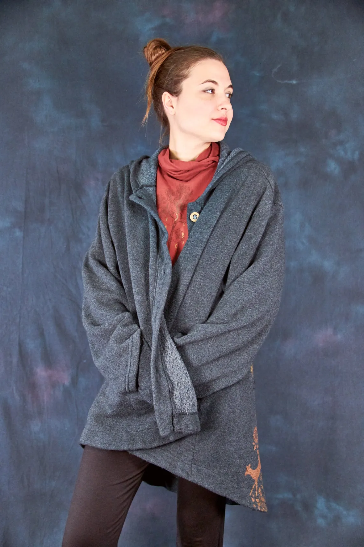 5270 Hi/Lo Utility Jacket-Soot-Enchanted Forest