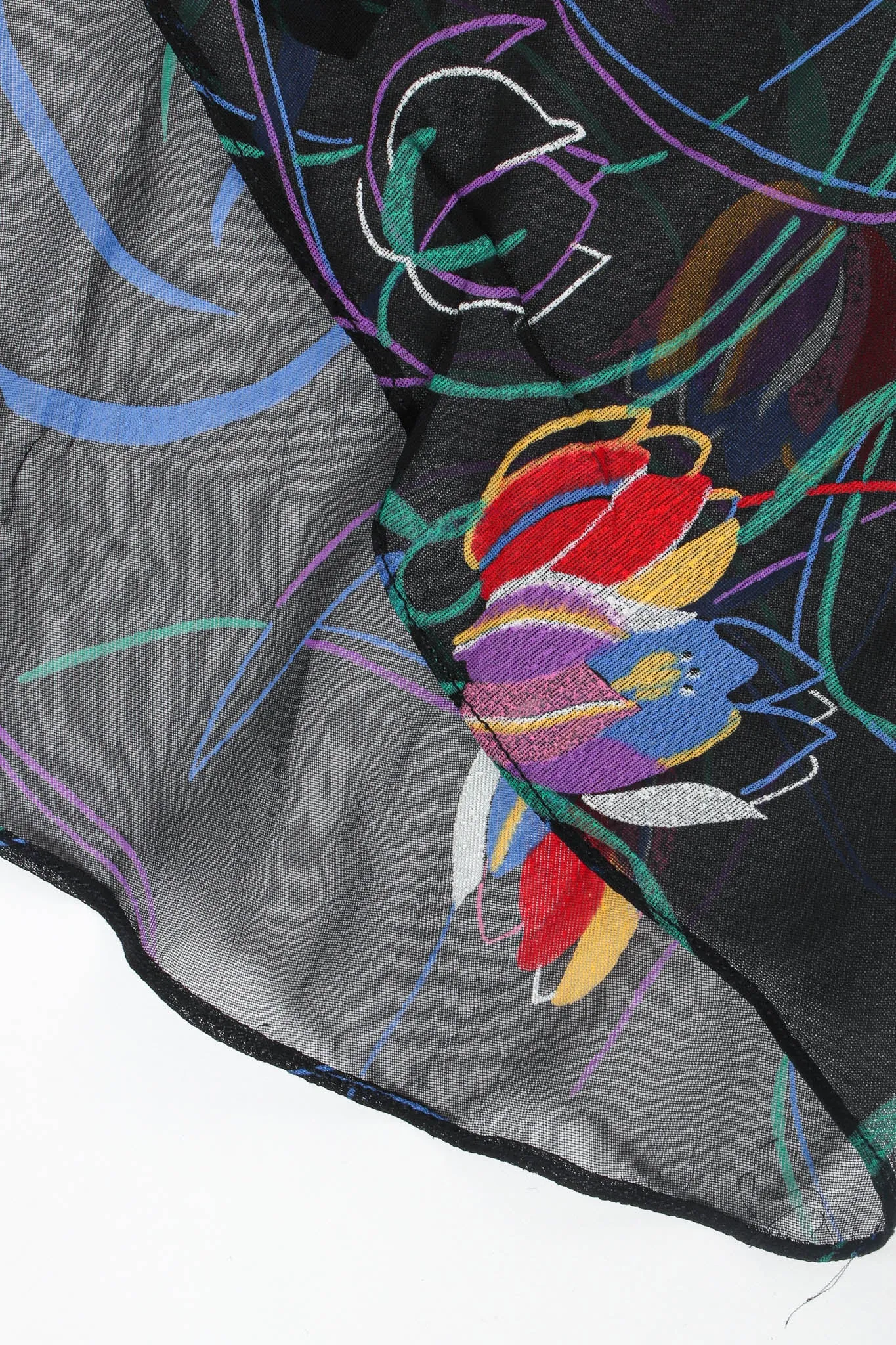 Abstract Tulip Leaf Skirt