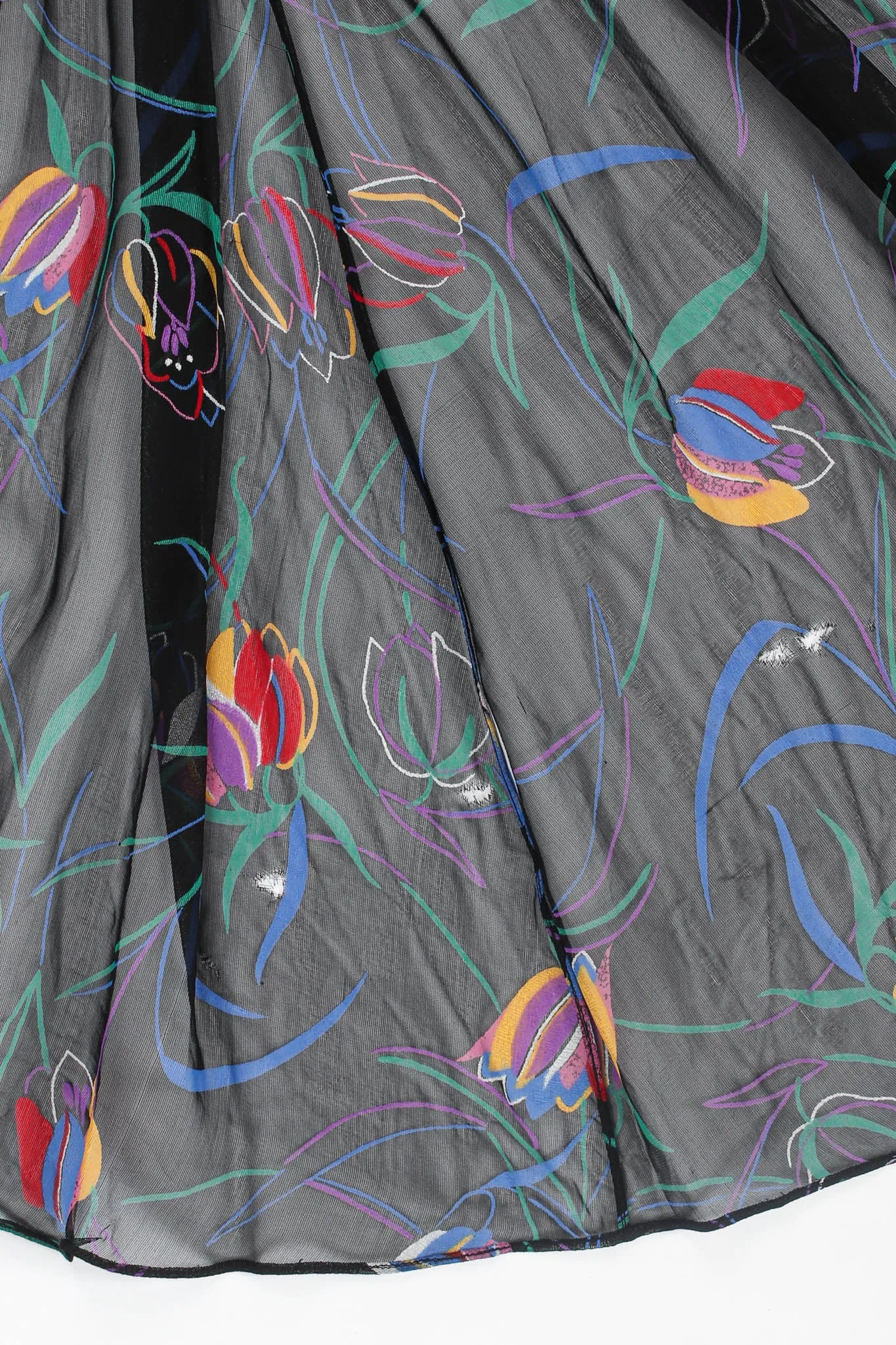 Abstract Tulip Leaf Skirt