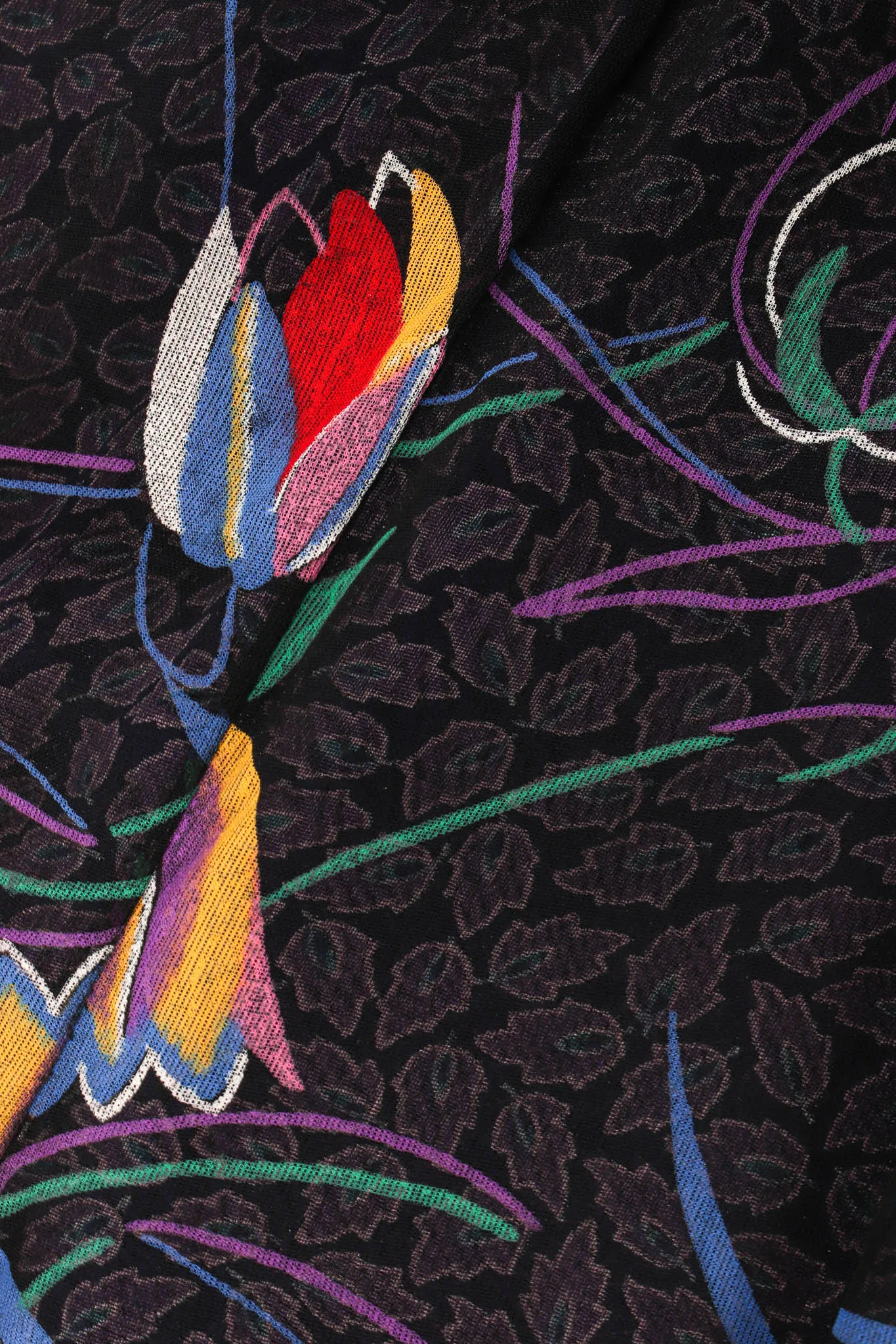 Abstract Tulip Leaf Skirt