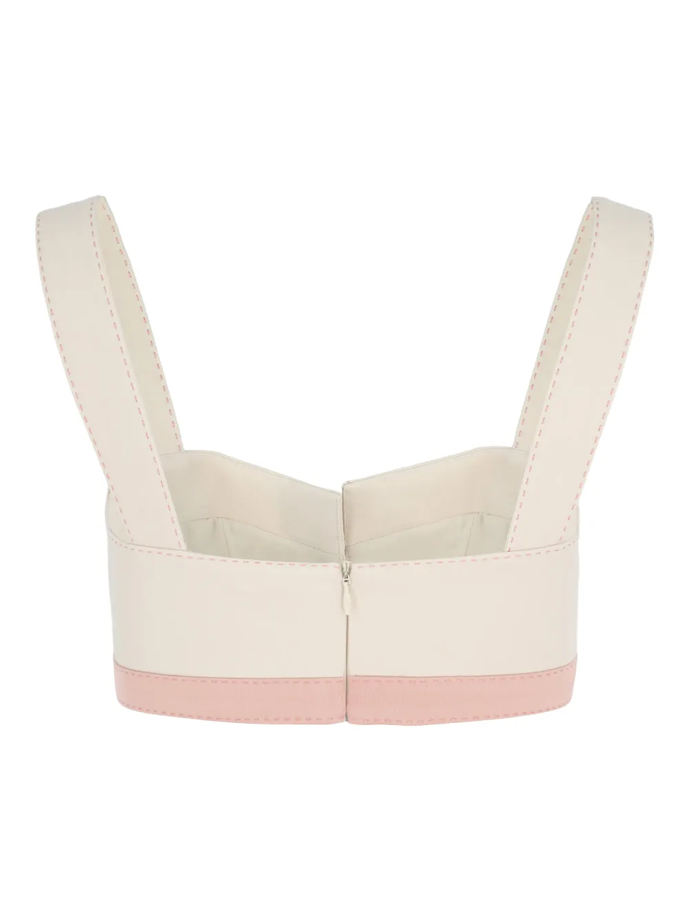 Alexis West Top in Pearl White