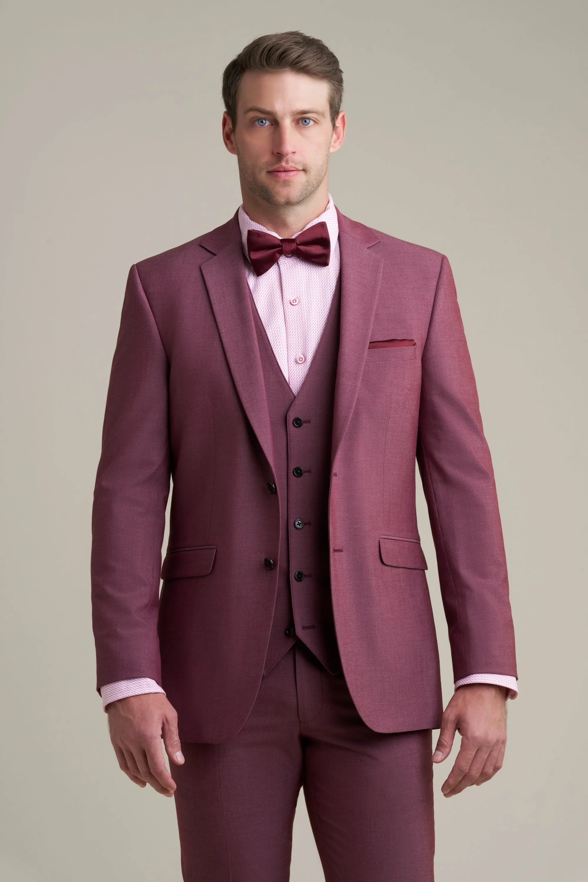 Allure Men Suit - Burgundy