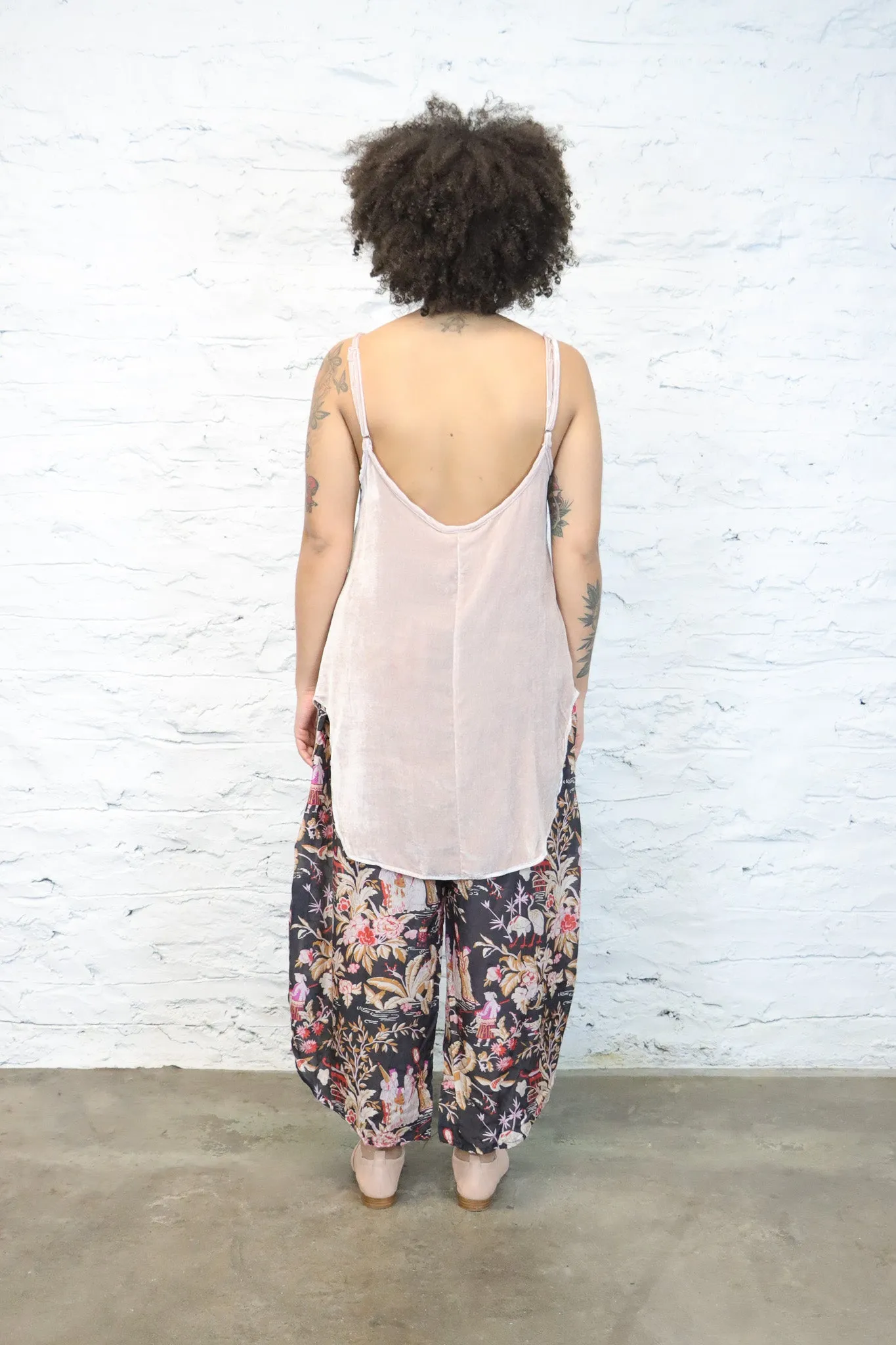 Amano CoLAB Silk Velvet Camisole Top