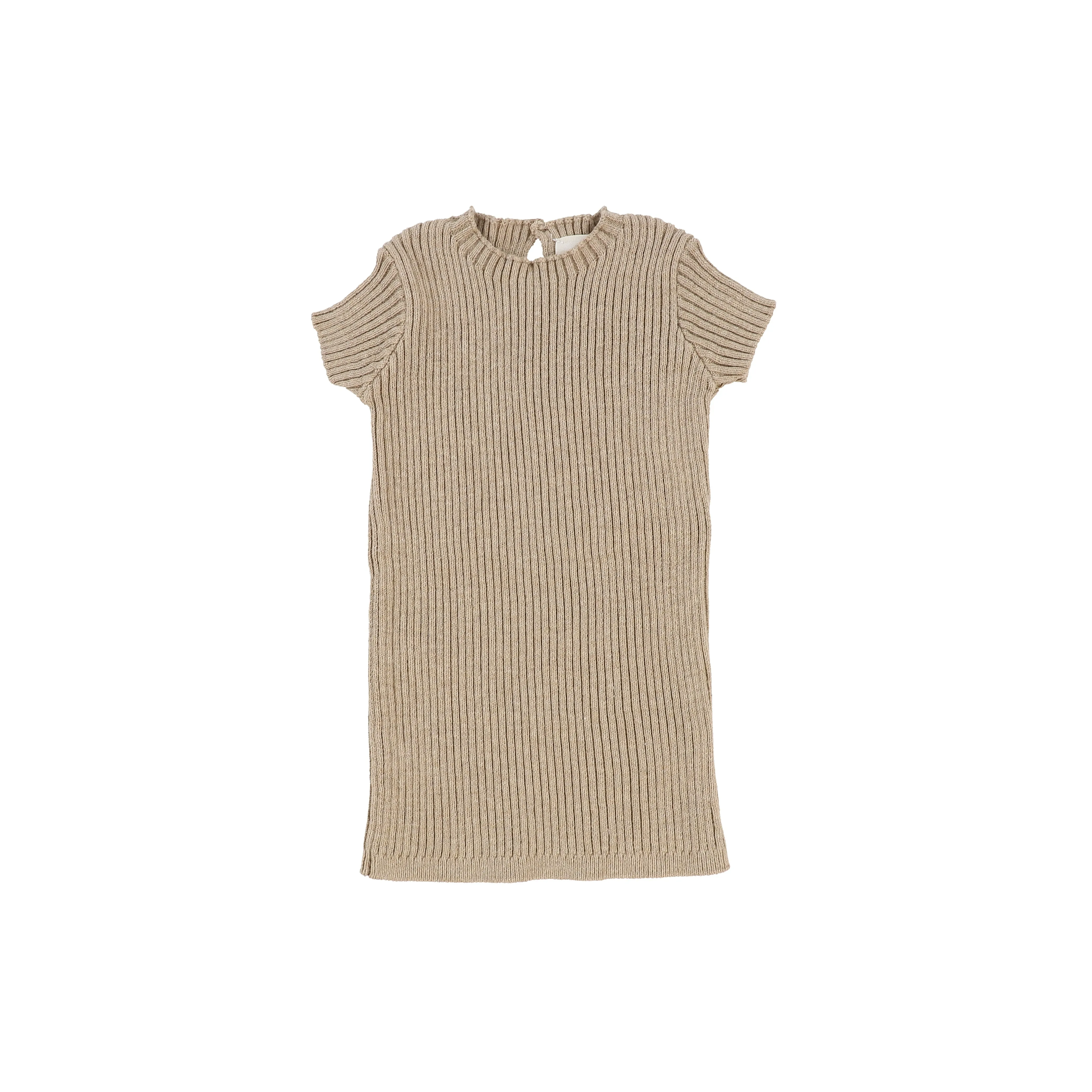 Analogie Short Sleeve Knit Sweater - Oatmeal