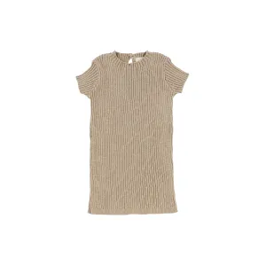 Analogie Short Sleeve Knit Sweater - Oatmeal