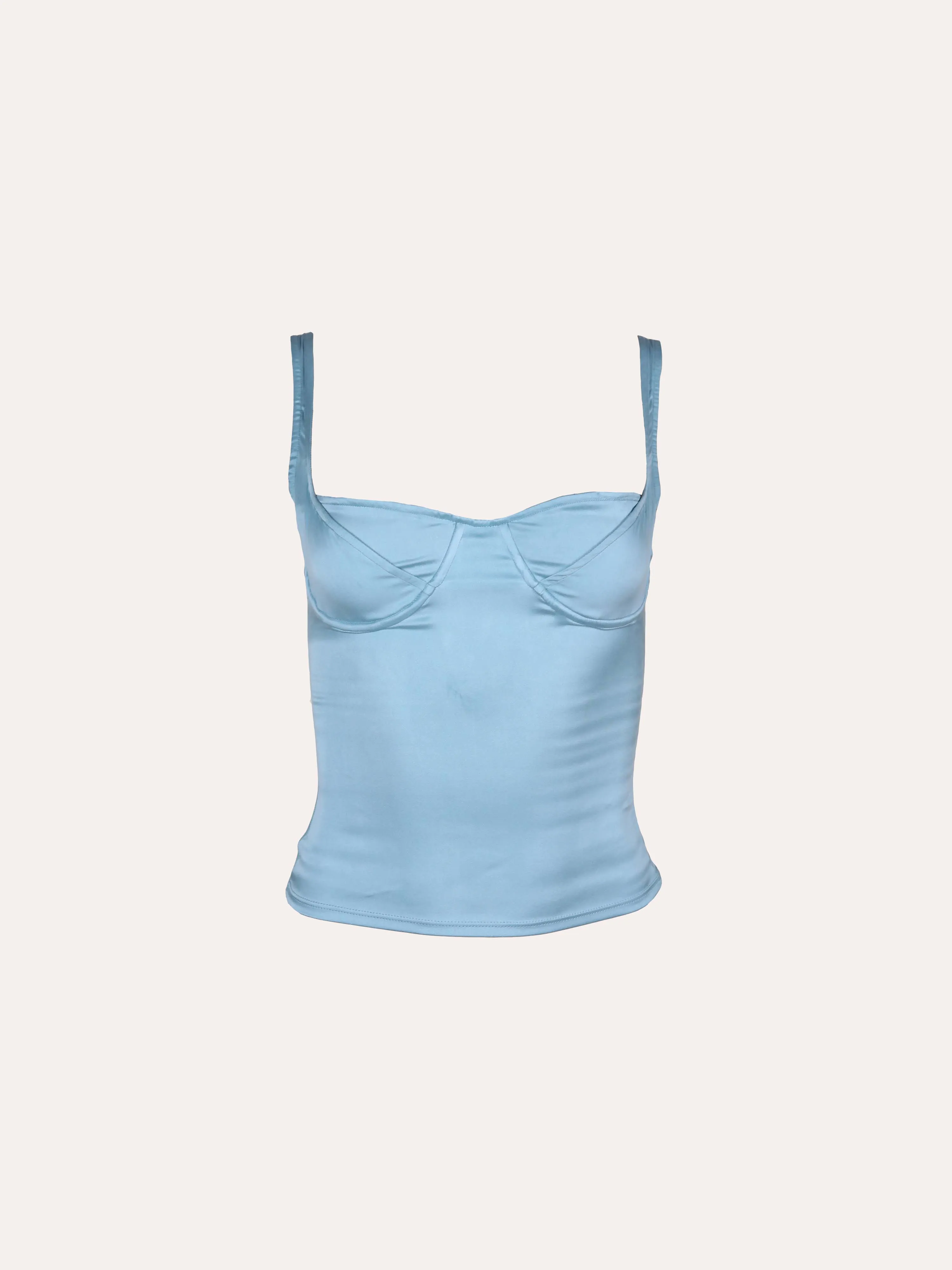 ANASTASIA TOP BLUE   DEADSTOCK