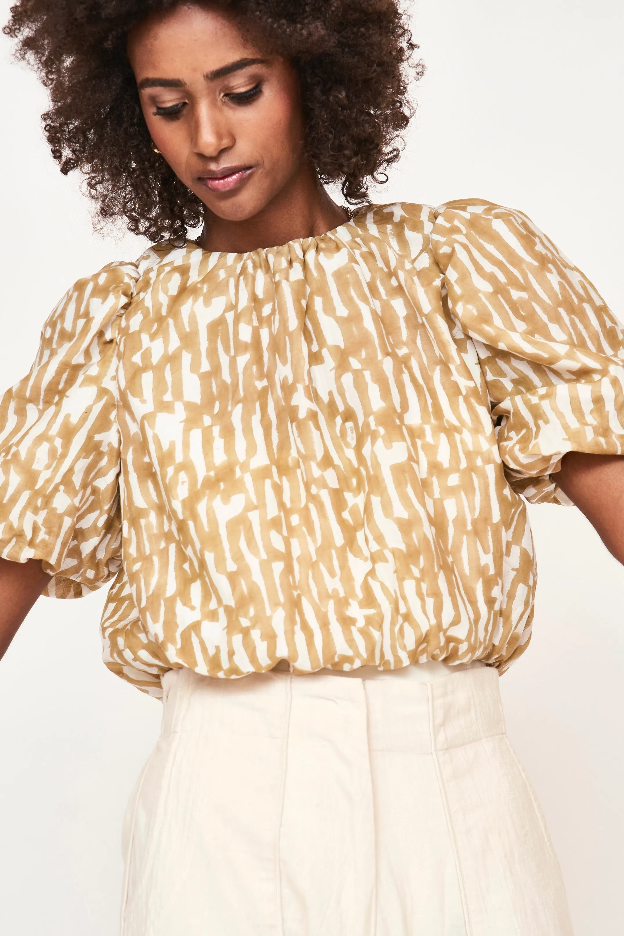 Andaman Bubble Top in Driftwood