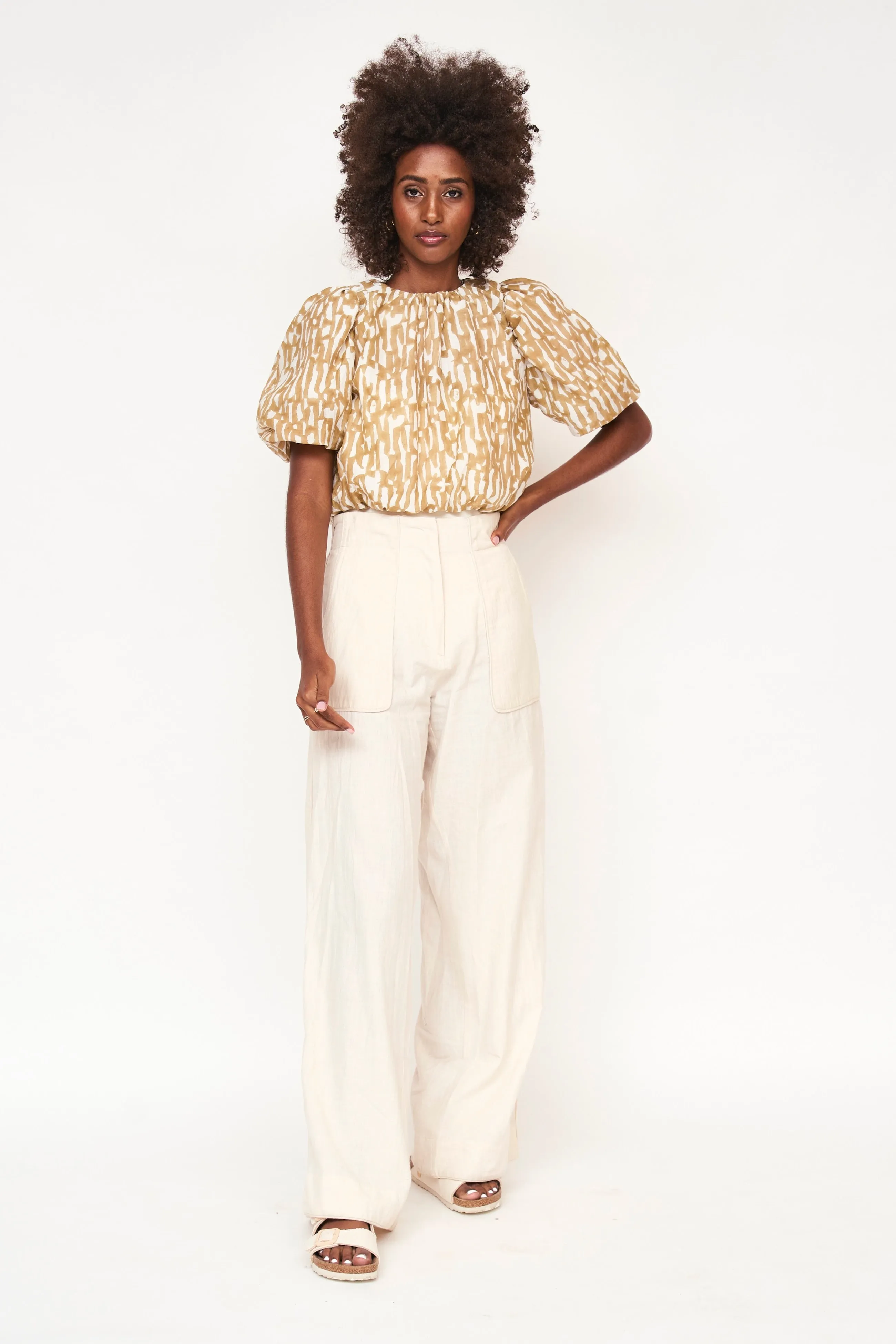 Andaman Bubble Top in Driftwood