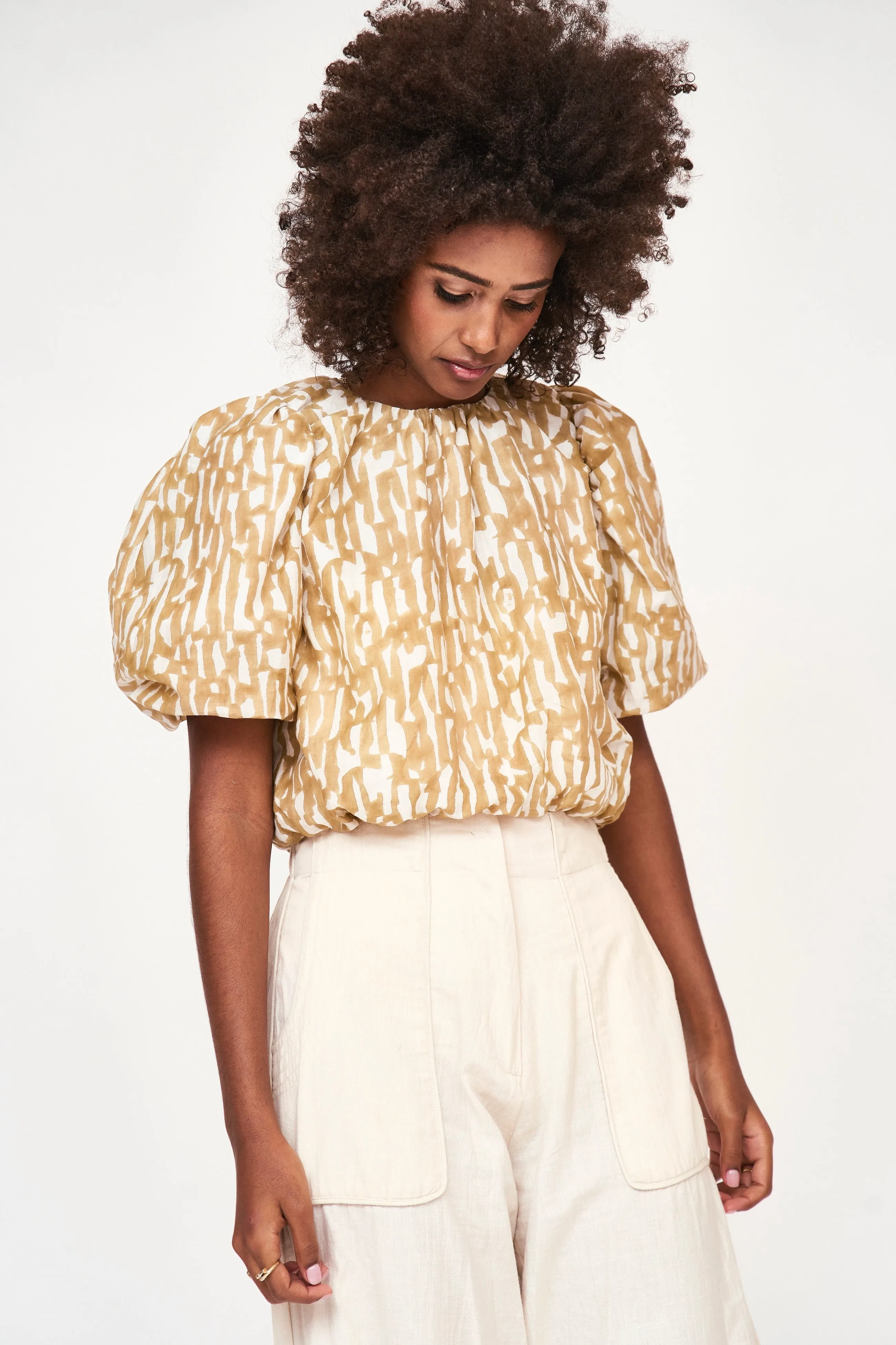 Andaman Bubble Top in Driftwood