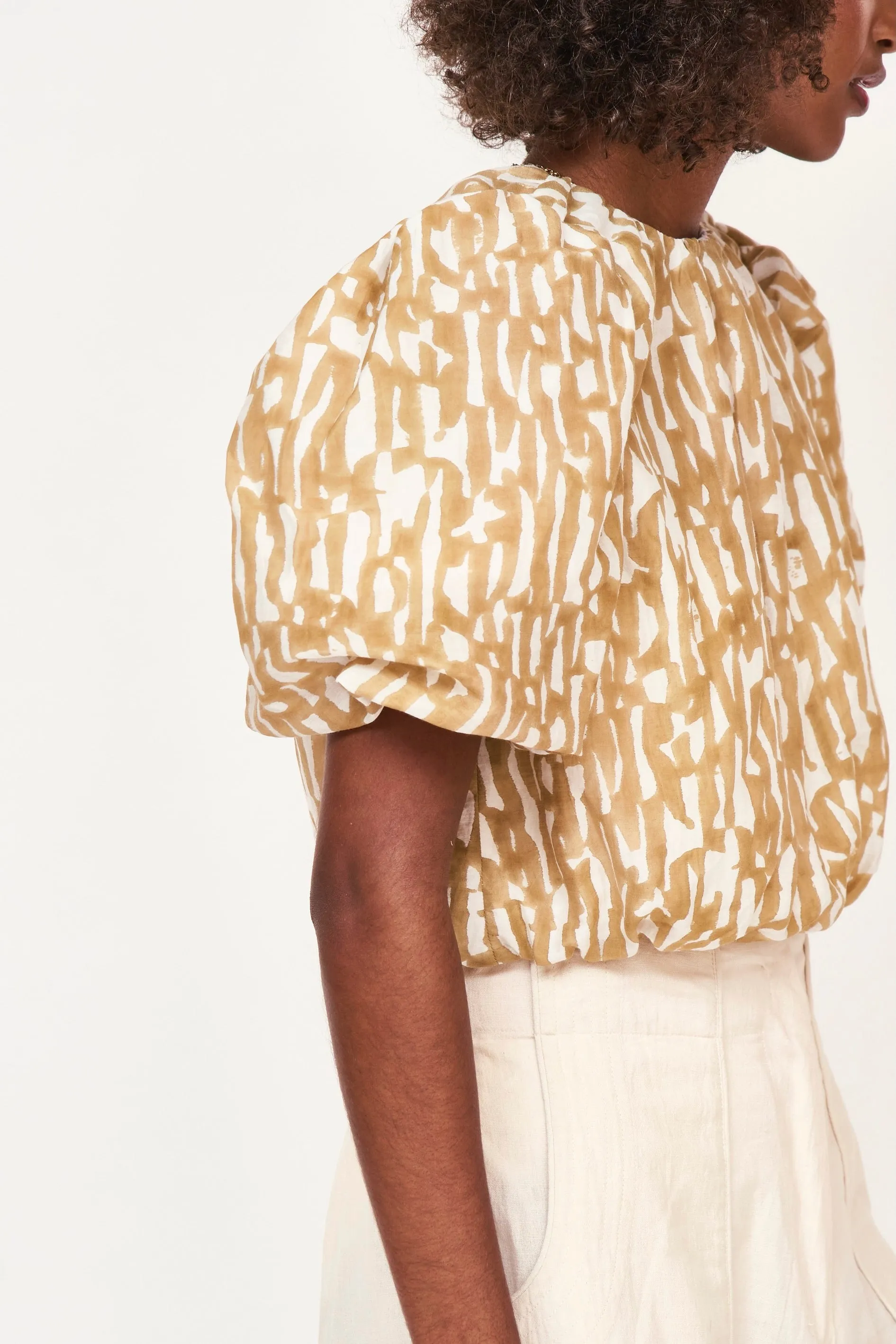 Andaman Bubble Top in Driftwood