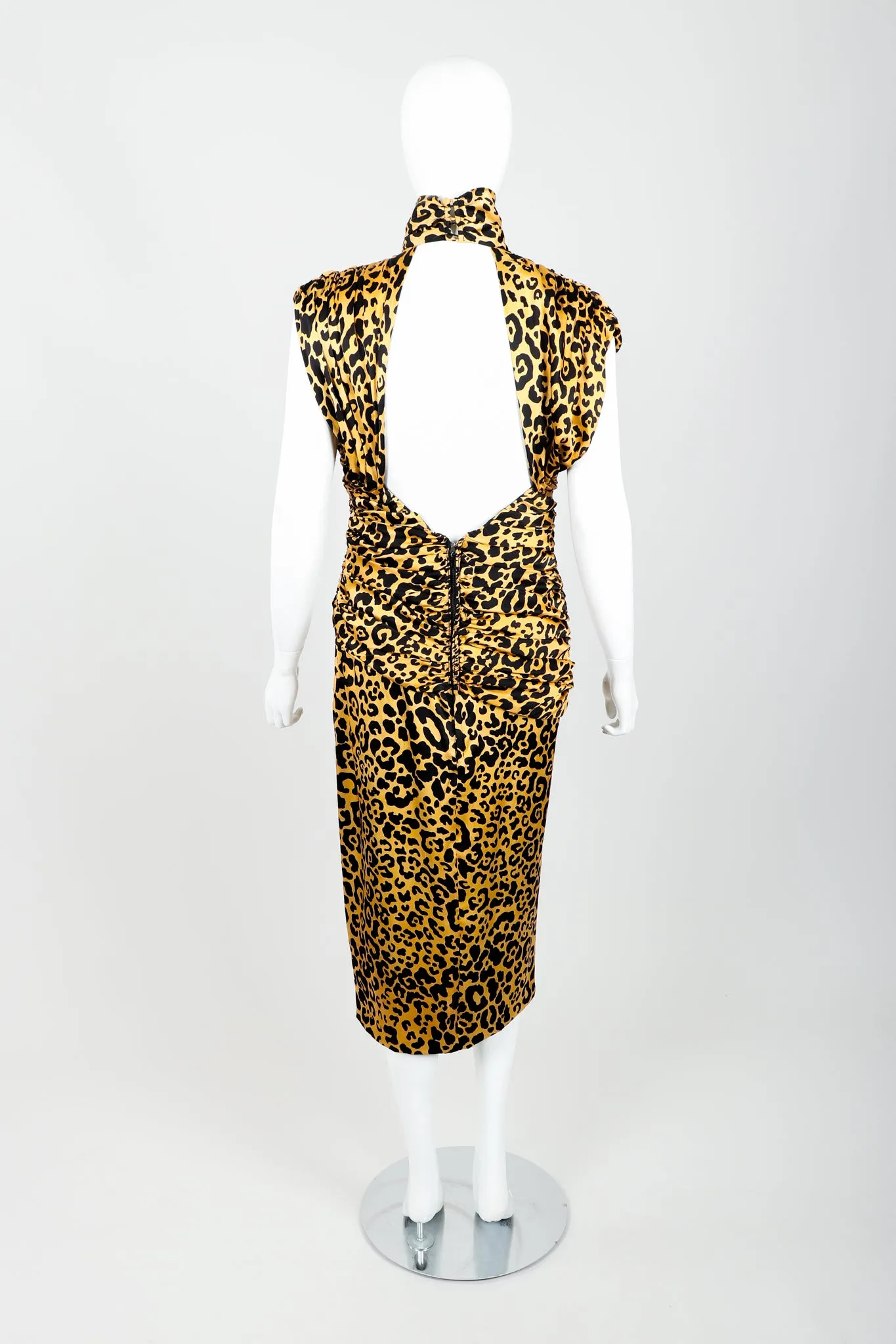 Animal Print Choker Dress