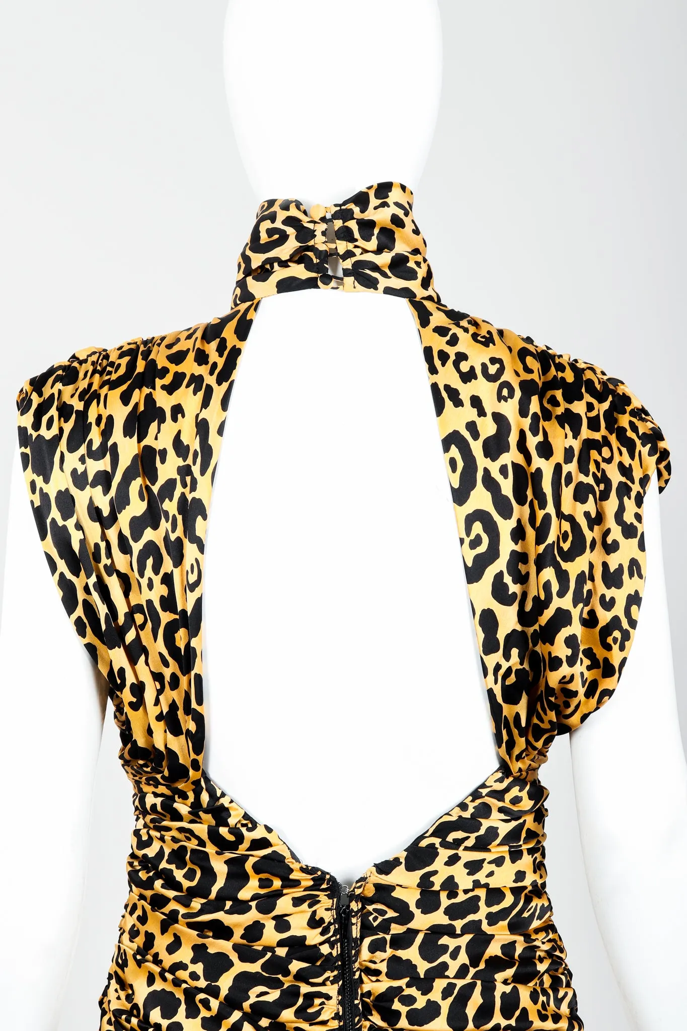 Animal Print Choker Dress