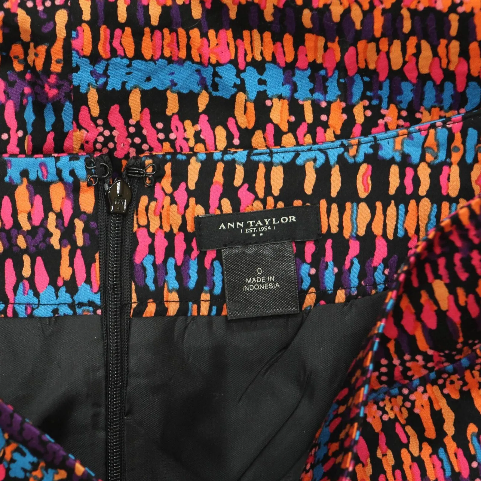 Ann Taylor Womens Patterned Lined Woven Pencil Skirt 1667e3a5835243 Multicolor 0
