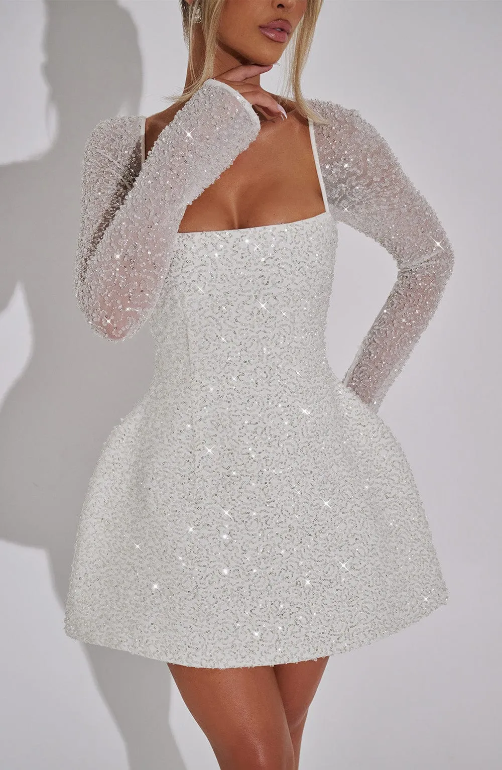 Annabelle Mini Dress - Ivory