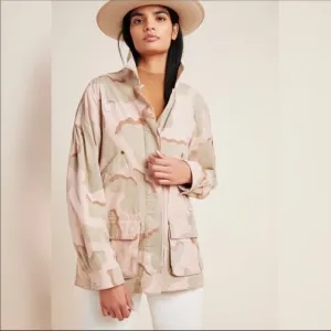 Anthropologie Lida utility camo jacket