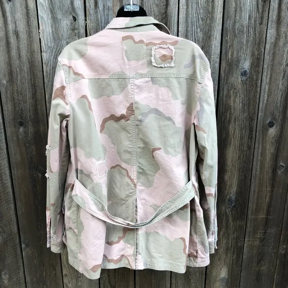 Anthropologie Lida utility camo jacket