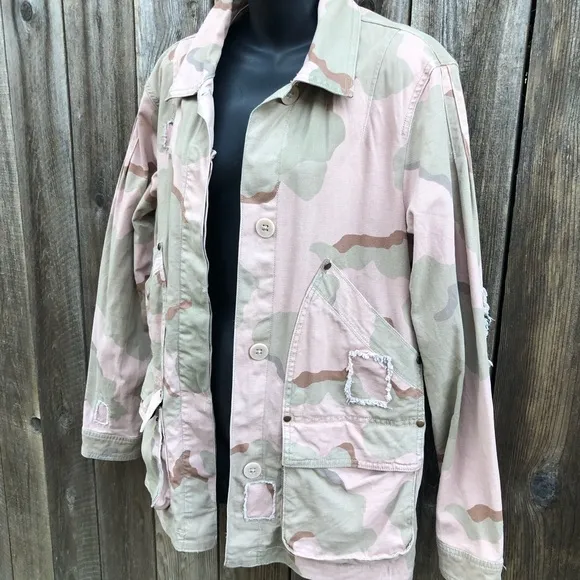 Anthropologie Lida utility camo jacket