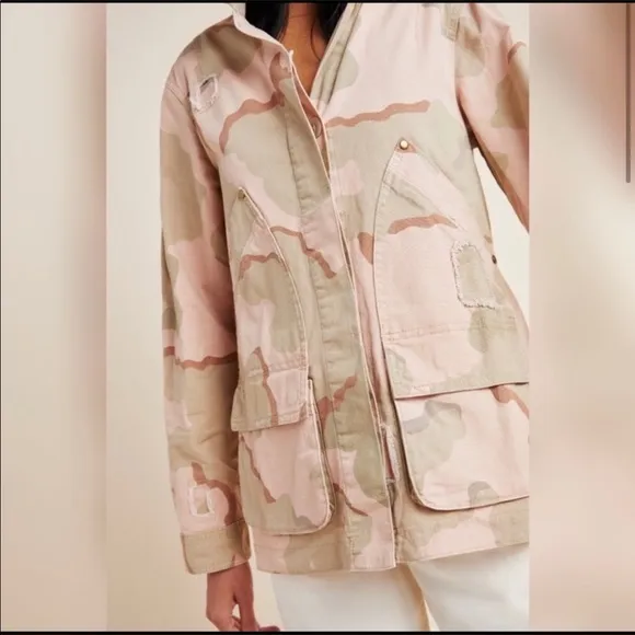 Anthropologie Lida utility camo jacket