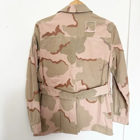 Anthropologie Lida Utility Jacket Light Camo Size XS
