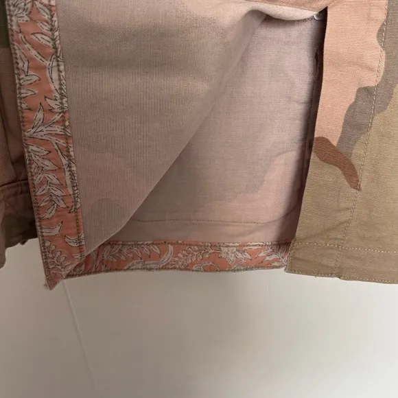 Anthropologie Lida Utility Jacket Light Camo Size XS