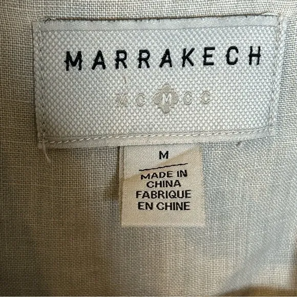 Anthropologie Marrakech Linen Utility Cargo Jacket Medium