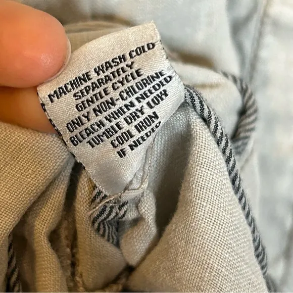 Anthropologie Marrakech Linen Utility Cargo Jacket Medium
