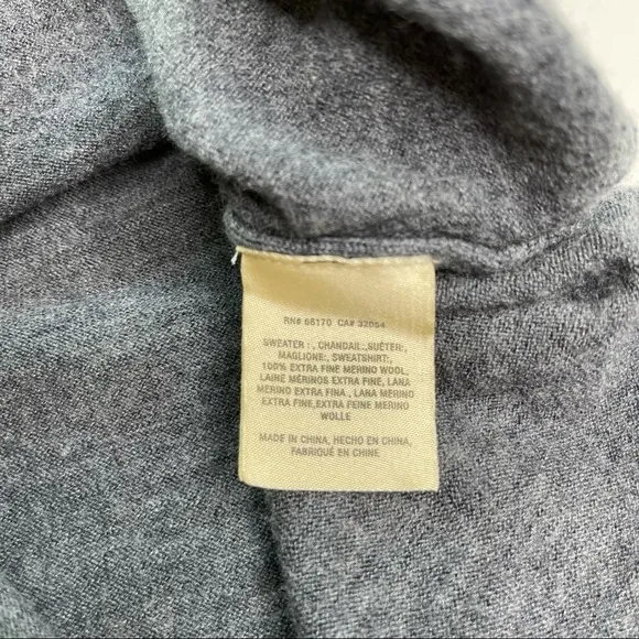 Anthropologie Moth Merino Wool V-Neck Sweater XS