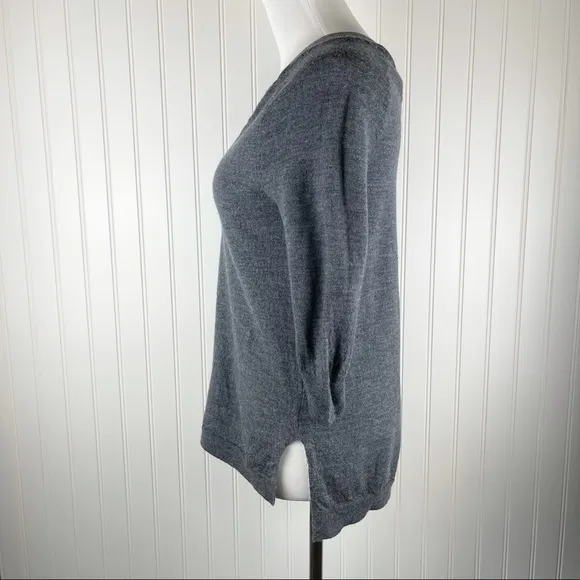 Anthropologie Moth Merino Wool V-Neck Sweater XS