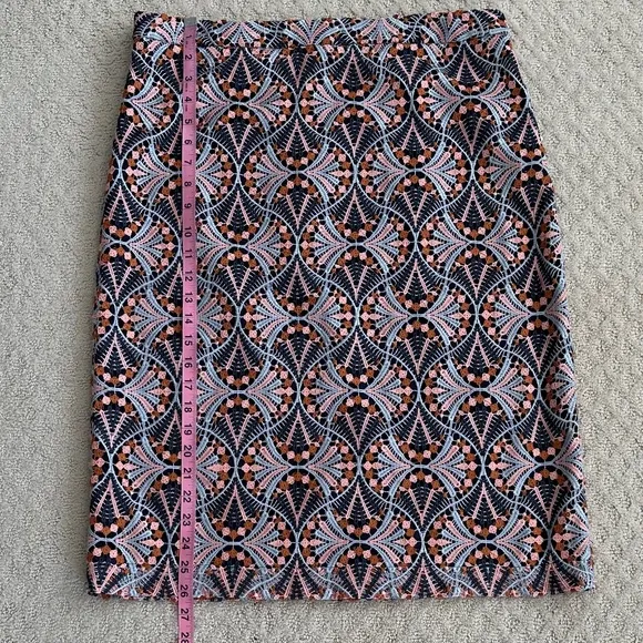 Anthropologie Moulinette Soeurs Svetla Lace Pencil Skirt Navy Size 14 NWT