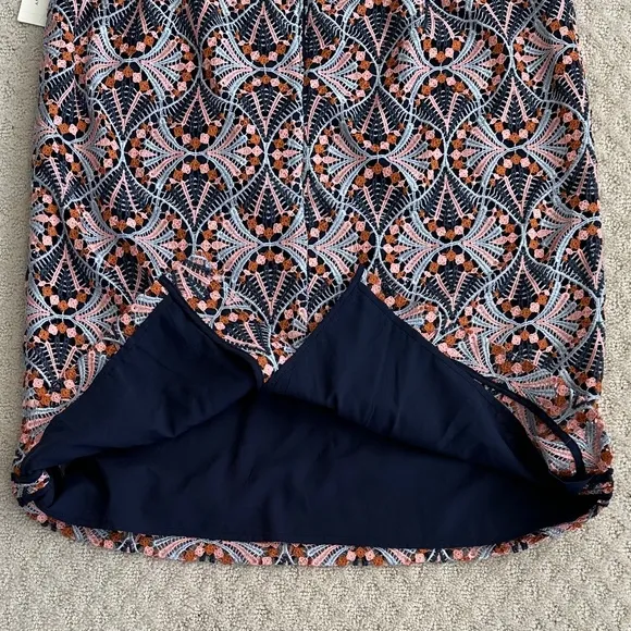 Anthropologie Moulinette Soeurs Svetla Lace Pencil Skirt Navy Size 14 NWT
