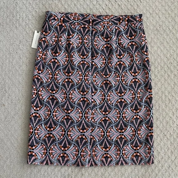 Anthropologie Moulinette Soeurs Svetla Lace Pencil Skirt Navy Size 14 NWT