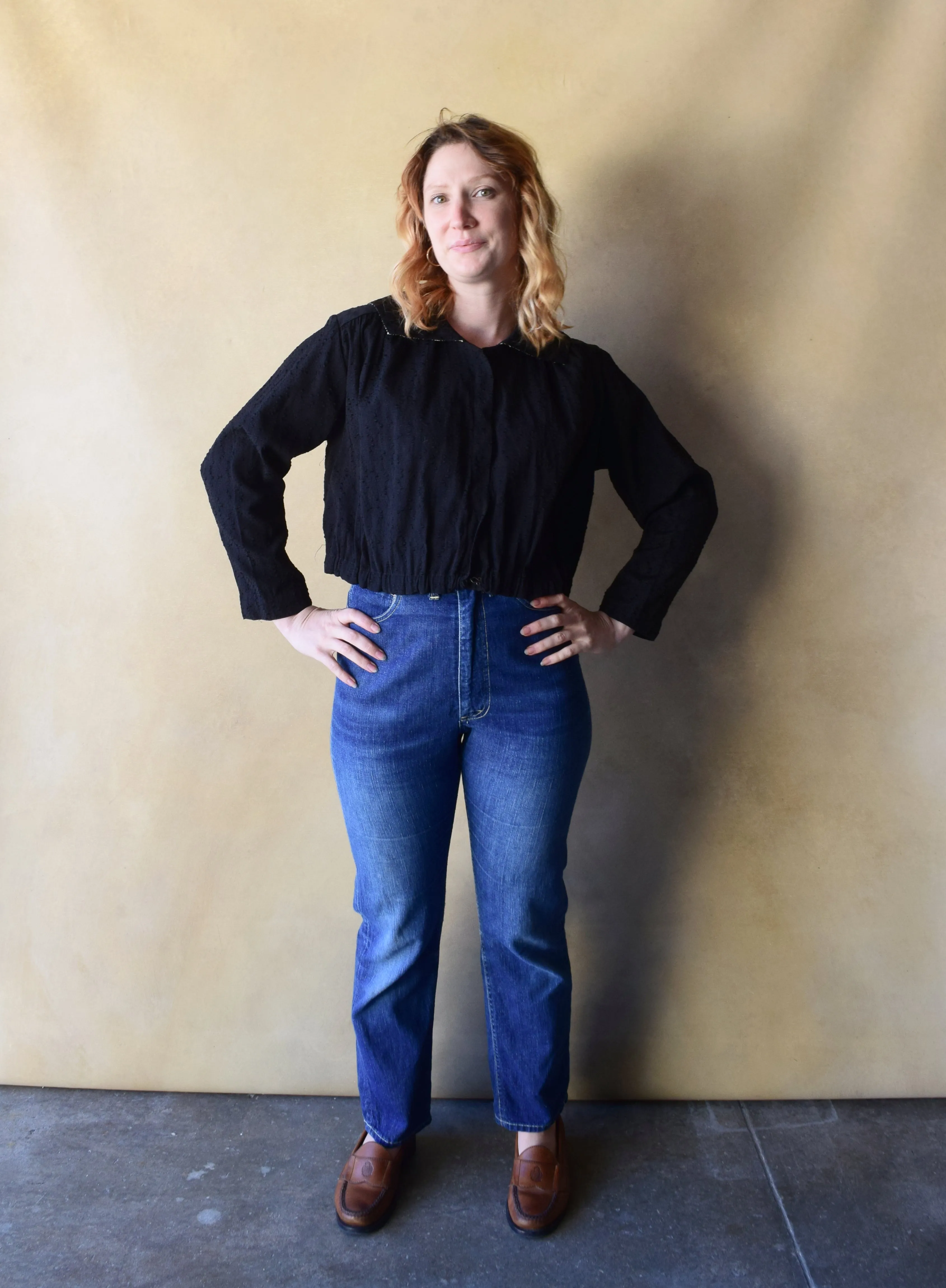 Antique bodice . 1910s top . size l to xl