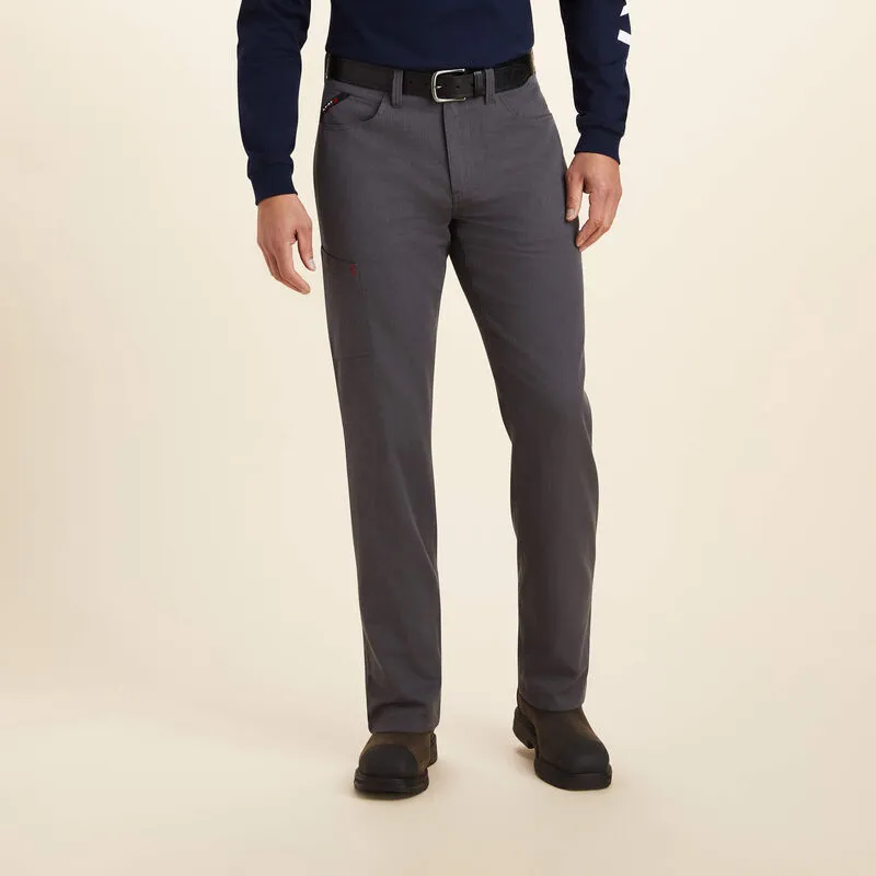 Ariat Men's Flame Resistant M4 Relaxed Crossfire Straight Pant Grey - 10043153