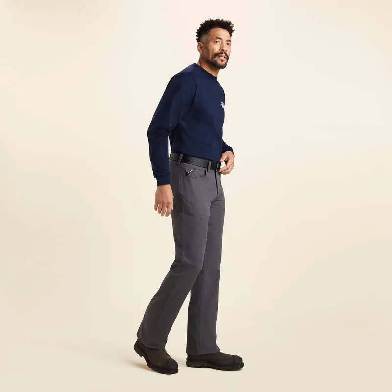 Ariat Men's Flame Resistant M4 Relaxed Crossfire Straight Pant Grey - 10043153