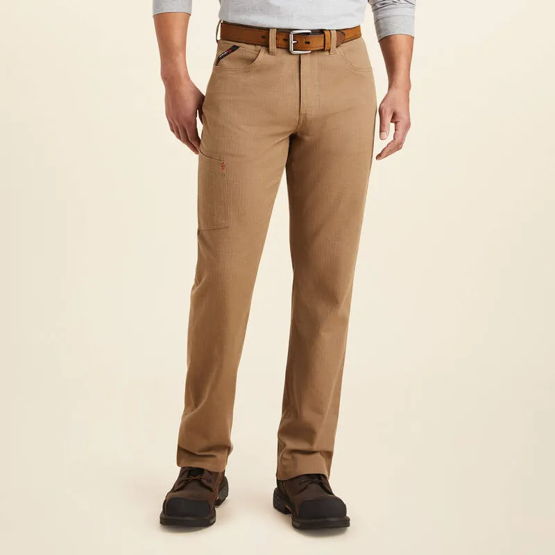 Ariat Men's Flame Resistant M4 Relaxed Crossfire Straight Pant Khaki - 10043152