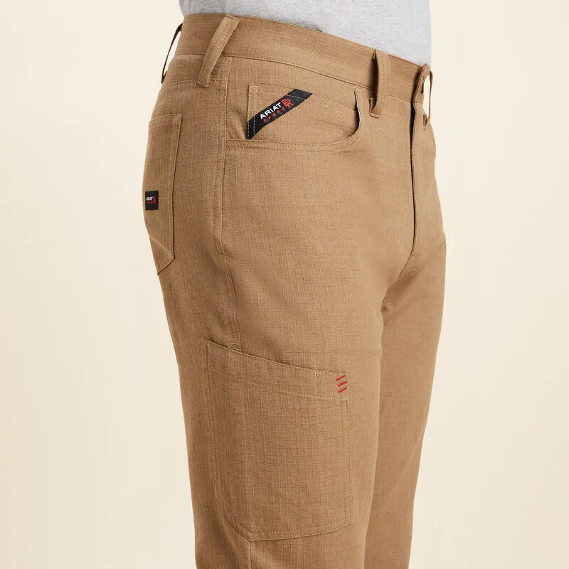 Ariat Men's Flame Resistant M4 Relaxed Crossfire Straight Pant Khaki - 10043152