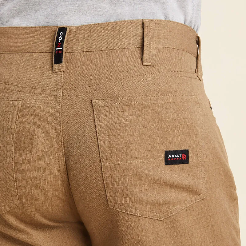 Ariat Men's Flame Resistant M4 Relaxed Crossfire Straight Pant Khaki - 10043152