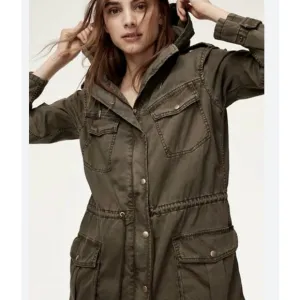 ARITZIA Talula Trooper Jacket Utility Jacket Women XS Army Green Khaki Military
